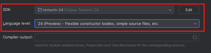 intellij project settings preview