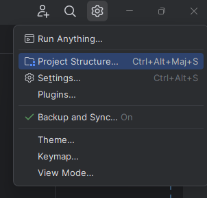 intellij project structure